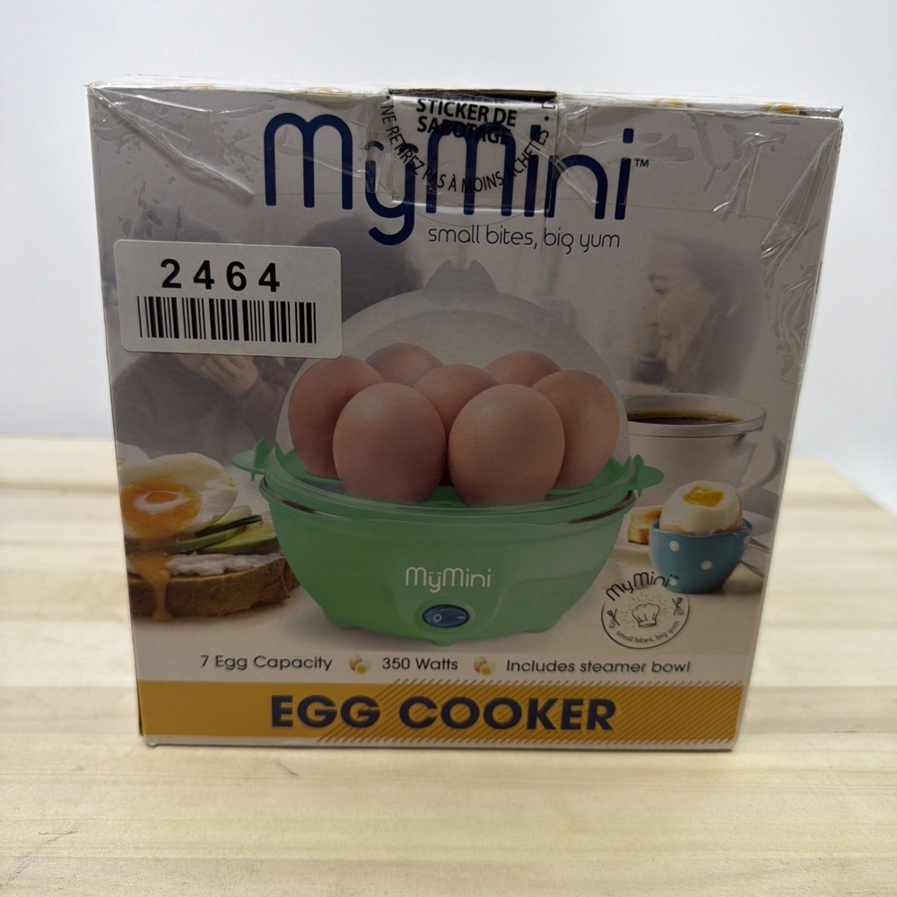 MyMini Egg Cooker 7 Capacity Teal NEW 350W MEC7TL Electric Steamer Omelet Maker